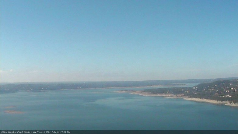Lake Travis webcam, December 14, 2020 1:25 PM CT
