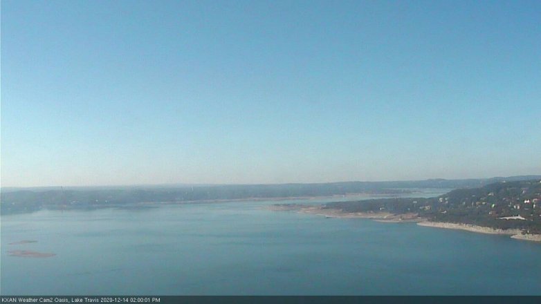 Lake Travis webcam, December 14, 2020 2:00 PM CT