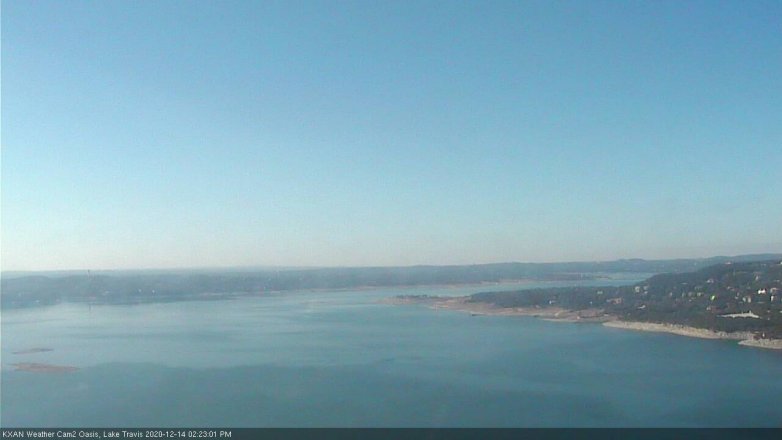 Lake Travis webcam, December 14, 2020 2:25 PM CT