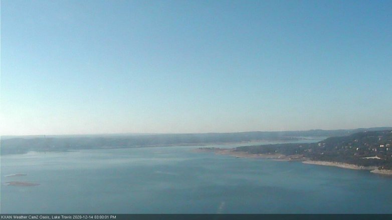 Lake Travis webcam, December 14, 2020 3:00 PM CT