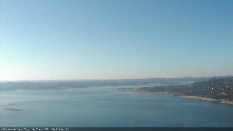 Lake Travis webcam, December 14, 2020 3:25 PM CT