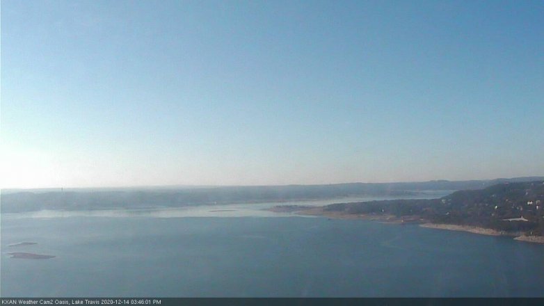Lake Travis webcam, December 14, 2020 3:45 PM CT