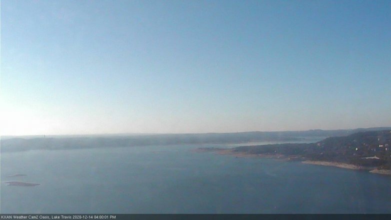 Lake Travis webcam, December 14, 2020 4:00 PM CT
