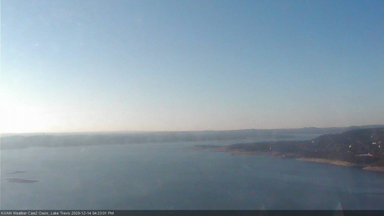 Lake Travis webcam, December 14, 2020 4:25 PM CT