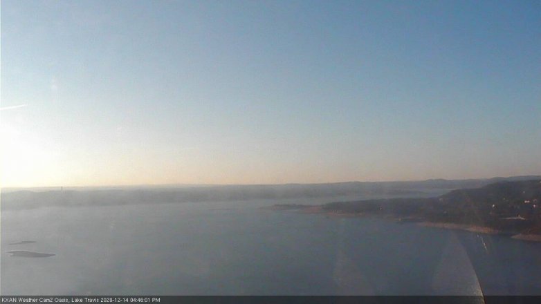 Lake Travis webcam, December 14, 2020 4:45 PM CT