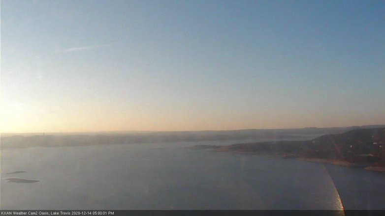 Lake Travis webcam, December 14, 2020 5:00 PM CT