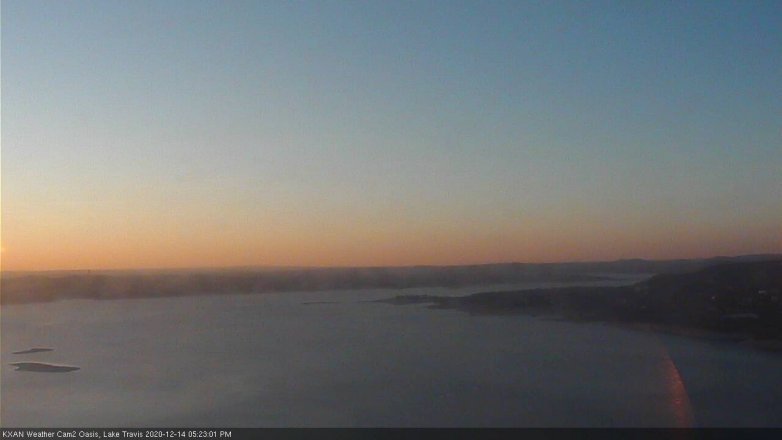 Lake Travis webcam, December 14, 2020 5:25 PM CT