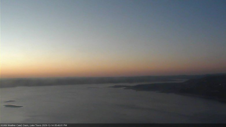 Lake Travis webcam, December 14, 2020 5:45 PM CT