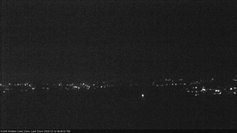 Lake Travis webcam, December 14, 2020 6:45 PM CT