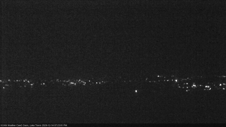 Lake Travis webcam, December 14, 2020 7:25 PM CT