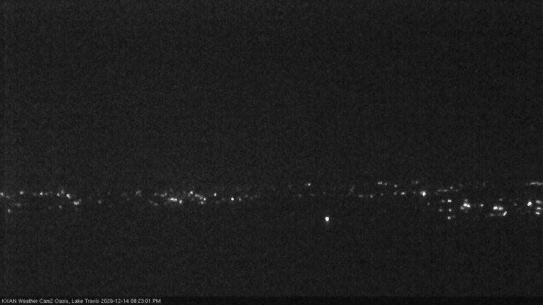 Lake Travis webcam, December 14, 2020 8:25 PM CT
