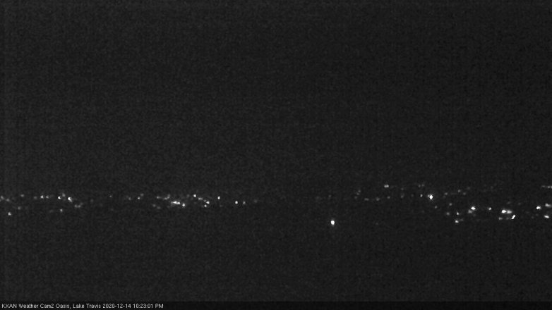 Lake Travis webcam, December 14, 2020 10:25 PM CT