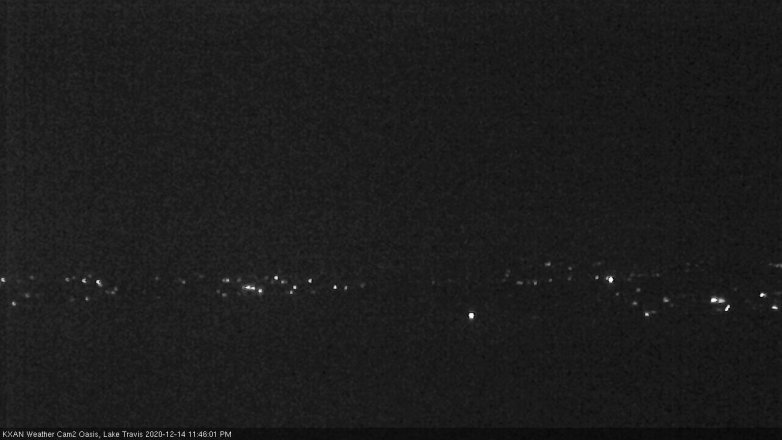 Lake Travis webcam, December 14, 2020 11:45 PM CT