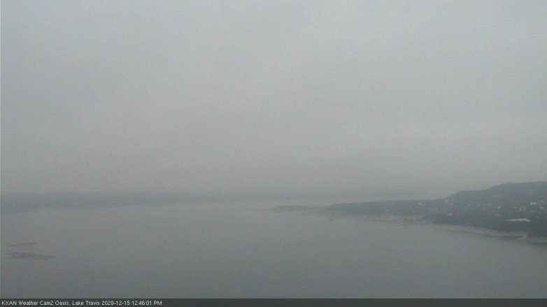 Lake Travis webcam, December 15, 2020 12:45 PM CT
