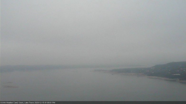 Lake Travis webcam, December 15, 2020 1:00 PM CT