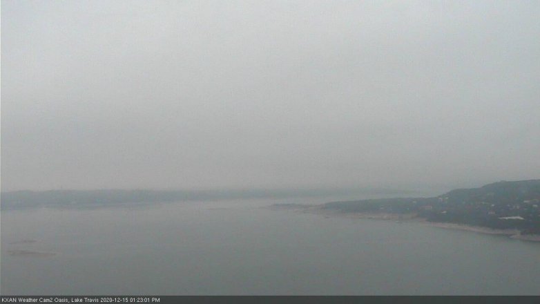 Lake Travis webcam, December 15, 2020 1:25 PM CT