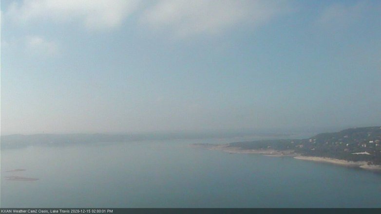 Lake Travis webcam, December 15, 2020 2:00 PM CT
