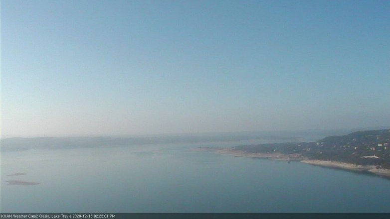Lake Travis webcam, December 15, 2020 2:25 PM CT