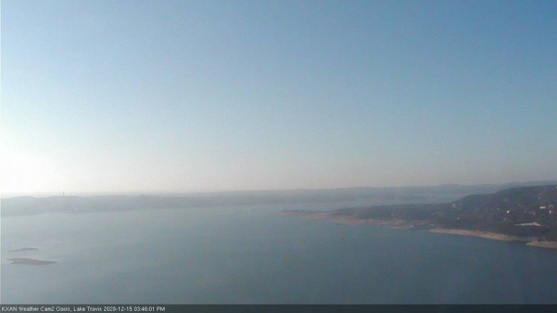 Lake Travis webcam, December 15, 2020 3:45 PM CT