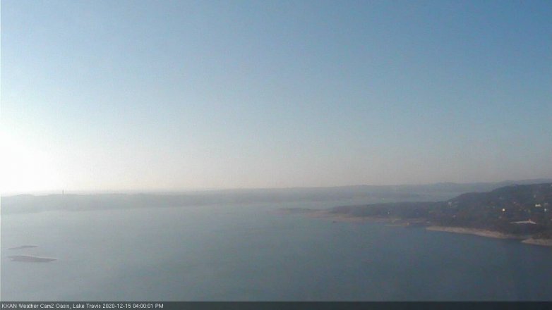 Lake Travis webcam, December 15, 2020 4:00 PM CT