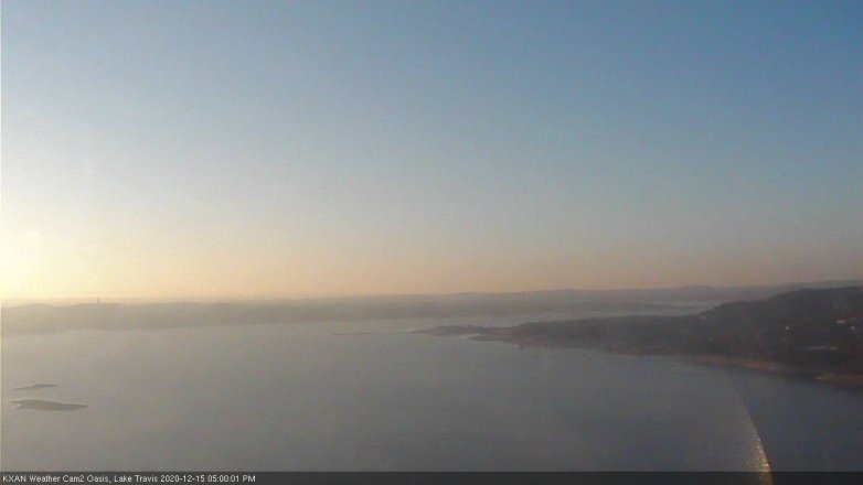 Lake Travis webcam, December 15, 2020 5:00 PM CT