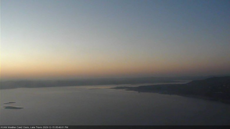 Lake Travis webcam, December 15, 2020 5:45 PM CT