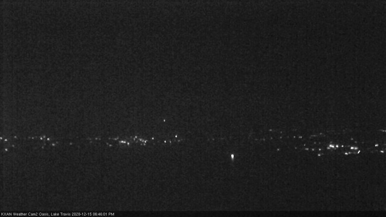 Lake Travis webcam, December 15, 2020 6:45 PM CT