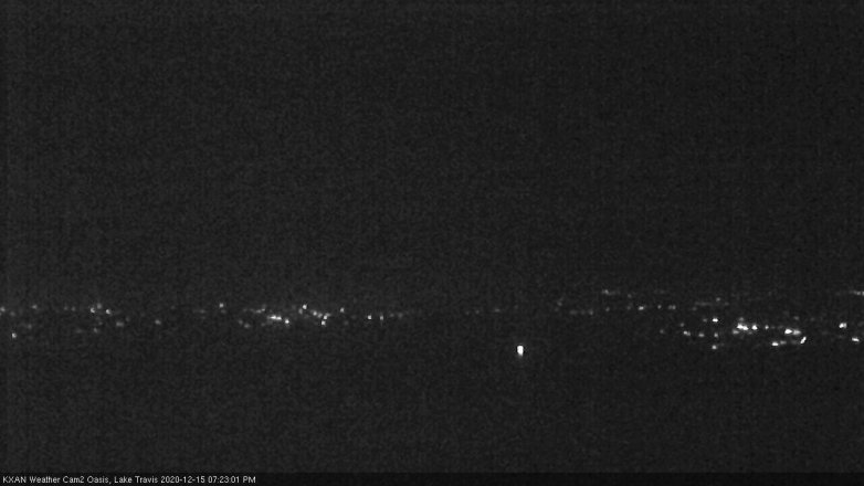 Lake Travis webcam, December 15, 2020 7:25 PM CT