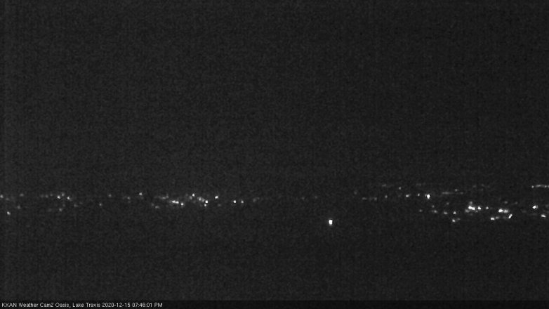 Lake Travis webcam, December 15, 2020 7:45 PM CT