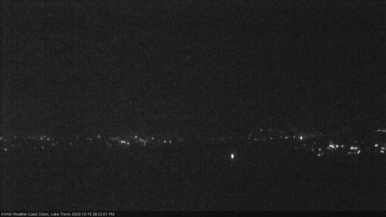 Lake Travis webcam, December 15, 2020 8:25 PM CT