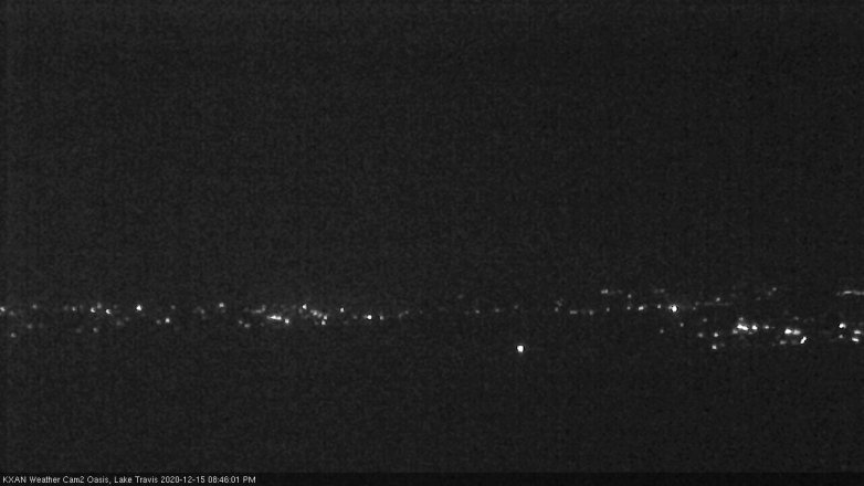 Lake Travis webcam, December 15, 2020 8:45 PM CT