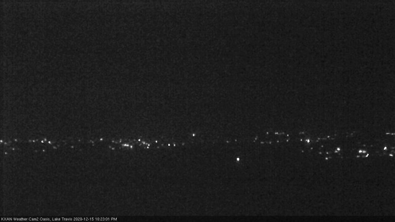 Lake Travis webcam, December 15, 2020 10:25 PM CT