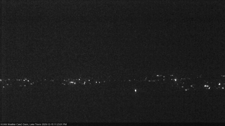 Lake Travis webcam, December 15, 2020 11:25 PM CT