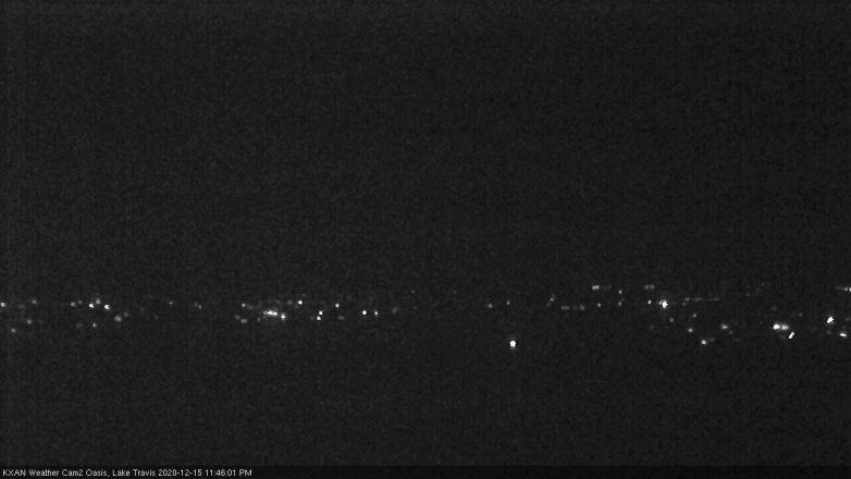 Lake Travis webcam, December 15, 2020 11:45 PM CT