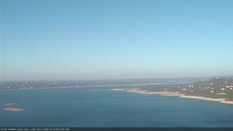 Lake Travis webcam, December 16, 2020 9:25 AM CT