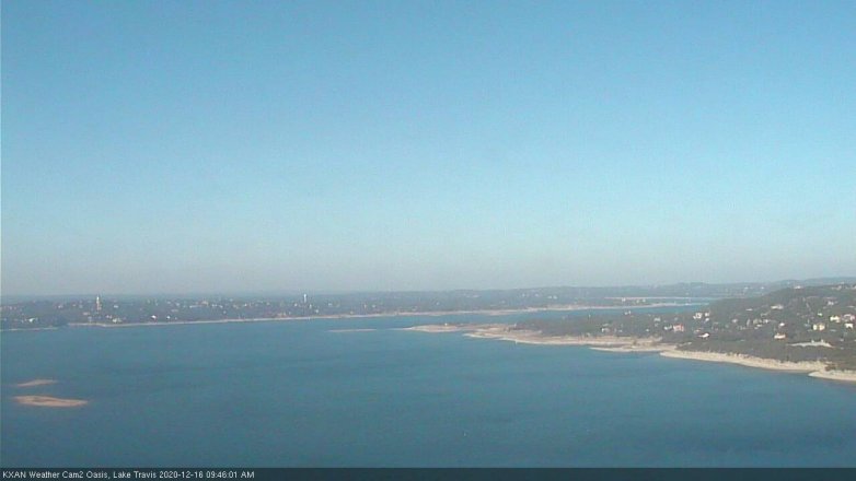 Lake Travis webcam, December 16, 2020 9:45 AM CT