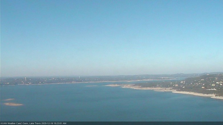 Lake Travis webcam, December 16, 2020 10:25 AM CT
