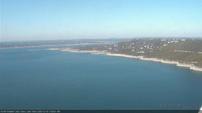 Lake Travis webcam, December 16, 2020 11:00 AM CT