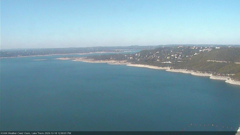 Lake Travis webcam, December 16, 2020 12:00 PM CT