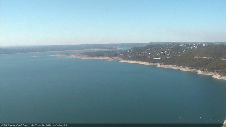 Lake Travis webcam, December 16, 2020 2:00 PM CT
