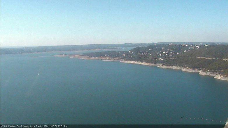 Lake Travis webcam, December 16, 2020 2:25 PM CT