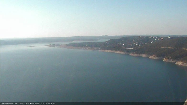 Lake Travis webcam, December 16, 2020 4:00 PM CT