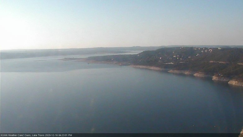 Lake Travis webcam, December 16, 2020 4:25 PM CT