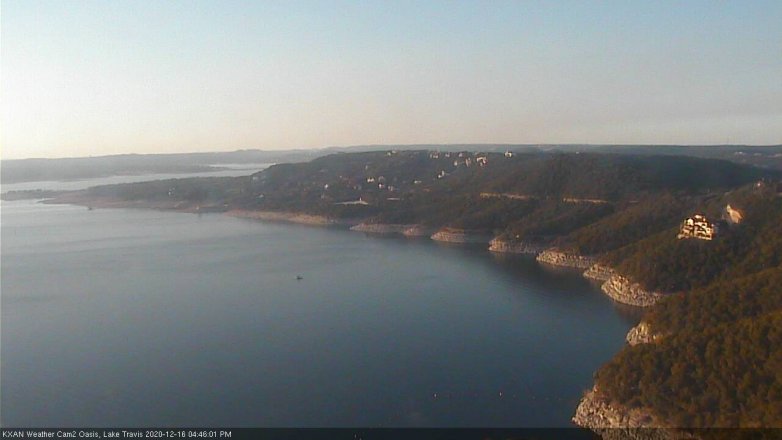 Lake Travis webcam, December 16, 2020 4:45 PM CT