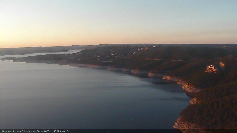 Lake Travis webcam, December 16, 2020 5:25 PM CT