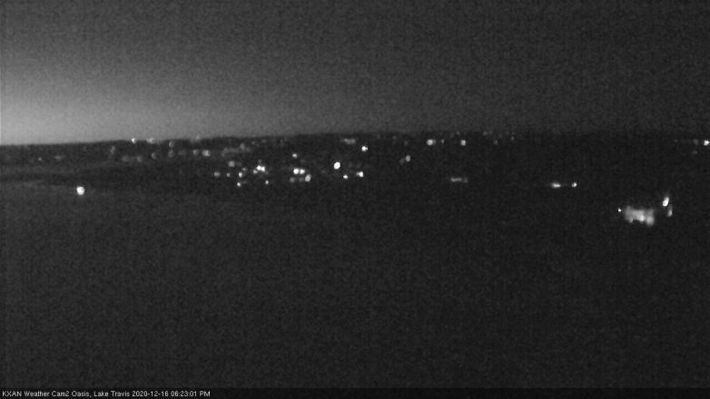 Lake Travis webcam, December 16, 2020 6:25 PM CT