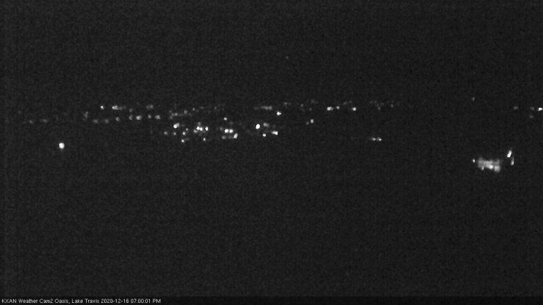 Lake Travis webcam, December 16, 2020 7:00 PM CT
