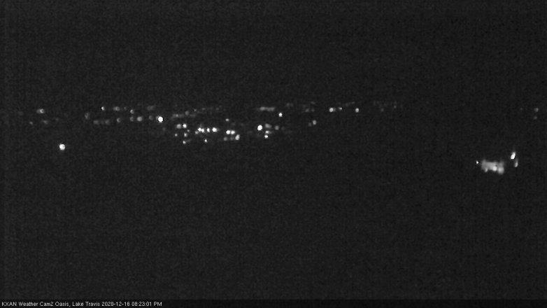 Lake Travis webcam, December 16, 2020 8:25 PM CT
