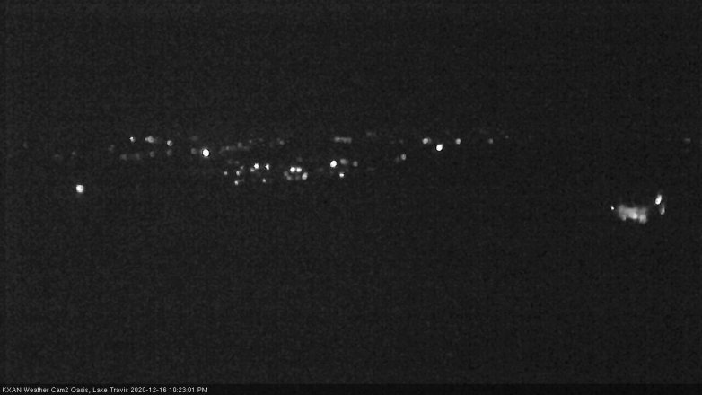 Lake Travis webcam, December 16, 2020 10:25 PM CT