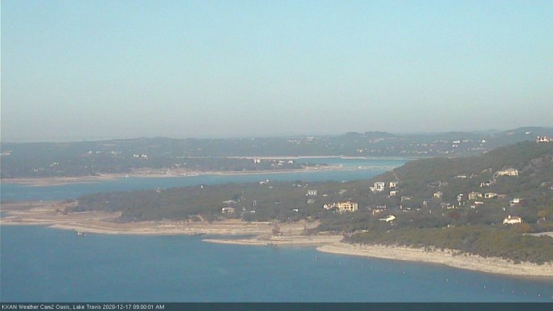 Lake Travis webcam, December 17, 2020 9:00 AM CT